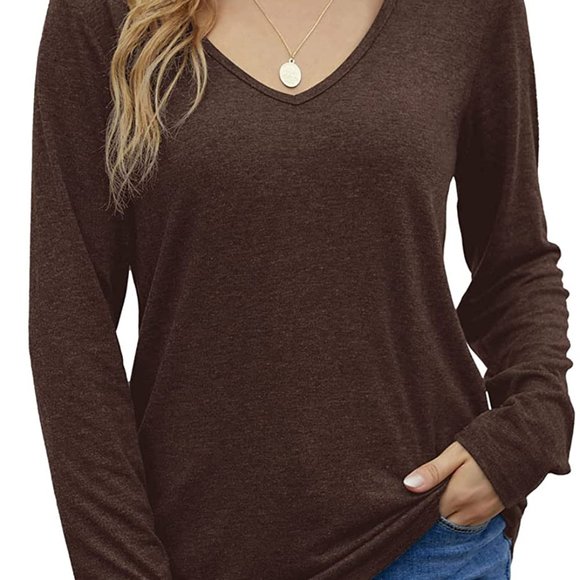 DULUTEE Women's T Shirts V Neck Tops Shorts Sleeve Tops Casual Tshirts - Picture 1 of 1